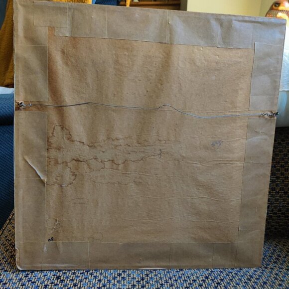 Kupur water colors of white, yellow, blue & red flowers in cream frames $60 each - Picture 9 of 9